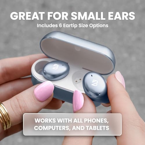 Back Bay Audio Tempo 30 Wireless Earbuds for Smaller Ears – Award-Winning Sound in Sweatproof Design, Ultra-Comfortable Bluetooth Earbuds for Women, Purple Finish with Long Battery Life and Enhanced Compatibility for Daily Use