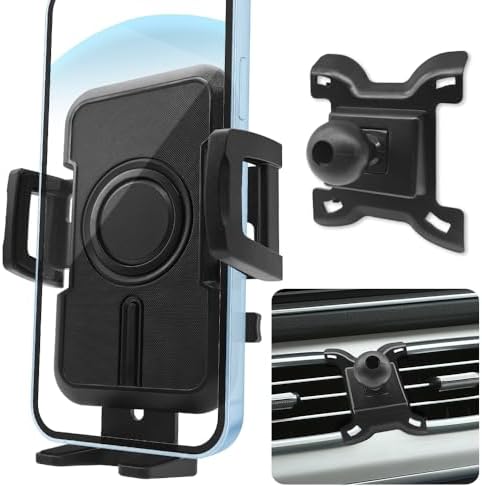WAAPAK Premium Car Phone Holder Mount for 2020-2024 Mercedes-Benz GLE & GLS Class – Custom-Fit Smartphone Cradle with 360-Degree Rotation for Hands-Free Navigation and Multimedia – Ideal for Thick Cases and Easy Installation – Enhance Your Vehicle’s Interior Style