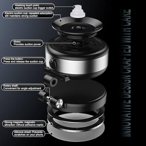 Revolutionary 2025 Vacuum Magnetic Phone Stand: 360° Double-Sided Extension for Enhanced Accessibility, Portable & Foldable Design for i Phone 16/15/14/13/12 – Unmatched Stability & Versatility for Driving and Daily Use