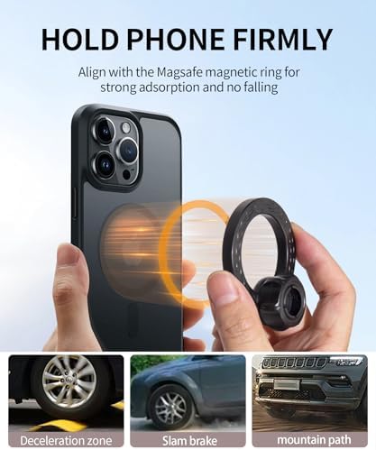 Maser Weller Premium Car Phone Holder for 2019-2025 Toyota Corolla & Corolla Cross – 360° Rotating Mount with Mag Safe Compatibility for Secure, Hands-Free Navigation and Enhanced Safety on the Road