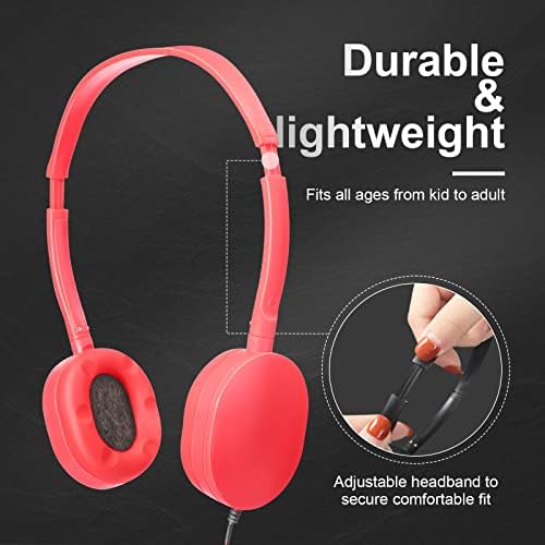 Dynamic 30 Pack Kids Wired Headphones – Colorful On-Ear Design with Premium Stereo Sound for Classroom, Travel & Fun – Rugged & Cozy Earbuds for Boys and Girls – Ideal for Tablets, Laptops & Educational Engagement