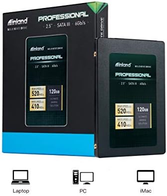 Unlock Lightning-Fast Performance with INLAND Professional 1 TB SSD – Cutting-Edge 3 D NAND SATA III 6 Gb/s 2.5″ Internal Solid State Drive for Ultimate Reliability and Versatile Compatibility