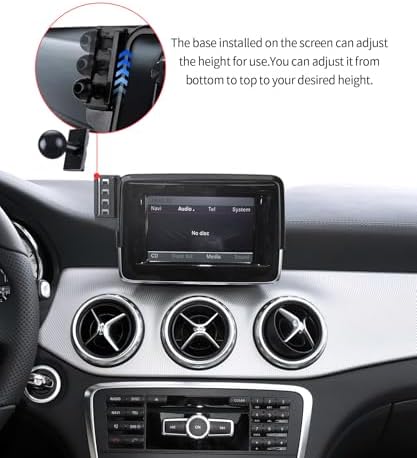 Premium 360° Rotating Phone Holder for 2015 Mercedes Benz GLA/CLA-Class – 5.8″ Screen Auto Mount for Effortless Navigation & Hands-Free Communication – Stylish and Easy-to-Install Car Accessory for Enhanced Safety and Driving Comfort