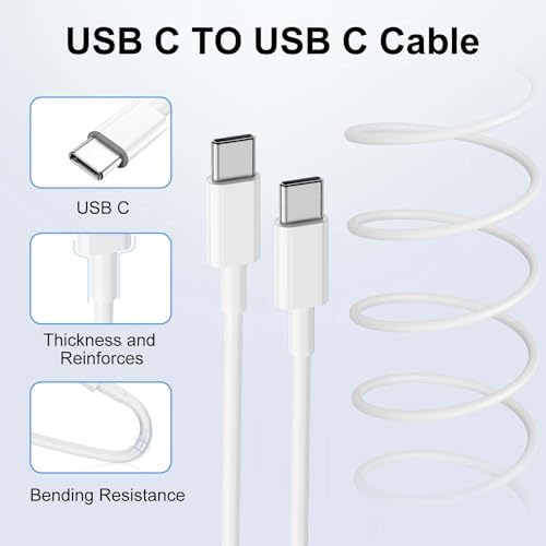 Ultimate 20 W Fast Charging Solution: Apple Certified 6 ft USB-C to Lightning Cable with High-Speed Charger Block – Ideal for i Phone 14 Pro Max, 13 Plus, 12 Mini, 11 & i Pad – Convenient 2-Pack for Home and On-the-Go Use