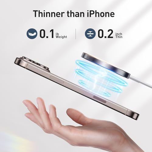 Magnetic Wireless Charger for i Phone 2025 – Fast Charging Pad with Mag Safe Technology, Compatible with i Phone 16/15/14/13/12 Pro Max & Air Pods 2/3/4 – 3-Pack Portable Solution for Cordless Convenience and Enhanced Safety