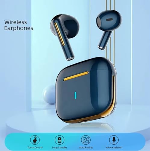 Emerald Green Bluetooth 5.2 Wireless Earbuds – Lightweight Design for Active Lifestyles, Crystal Clear Call Quality with Dual Microphones, Touch Control for Effortless Playback, Voice Assistant Enabled, Quick Pairing for Instant Audio Enjoyment – Elevate Your Listening Experience