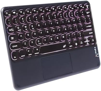 Compact Bluetooth Keyboard for On-the-Go Typing | Rechargeable 10-Inch Wireless Keyboard for Android, i OS & Windows Devices | Sleek, Lightweight Design for Effortless Portability | Perfect for Tablets & Smartphones | Enhance Your Mobile Productivity with Quiet Typing Experience