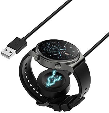 High-Speed USB Charger Cable for Huawei Smartwatches & Buds – 3.3 ft Durable Docking Solution for Huawei Watch 4/4 Pro/3/3 Pro/GT Series – Effortless Charging & Enhanced Compatibility in Sleek Black Design