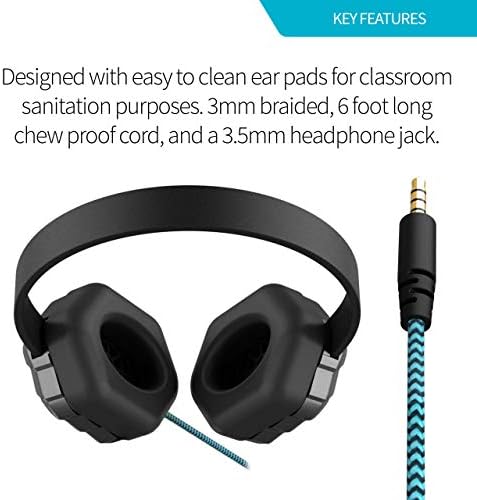 Gumdrop Drop Tech B1 On-Ear Headphones: Unmatched Durability for K-12 Classrooms – Comfortable Fit, Quick Device Connectivity, and Premium Sound Quality for Enhanced Learning Experience