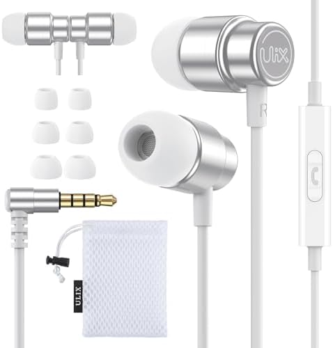 Uli X Rider Premium Wired Earbuds with Microphone – Superior Noise-Isolating In-Ear Headphones for i Phone & Samsung – Tailored Comfort for Small Ears – Ideal for Students, Professionals, & Kids – Tangle-Free Audio Cable for Seamless Use – Enhanced Sound Quality with 5-Year Warranty – Lightweight & Durable Design for All-Day Listening – Perfect for Music Lovers & Active Lifestyles
