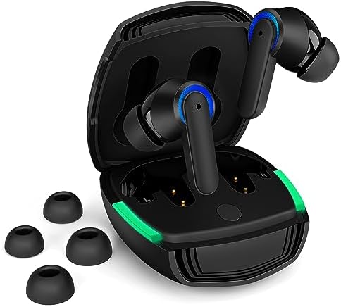 Premium Wireless Earbuds with Noise Cancelling & Bass Stereo for i Phone 16/15 Pro Max & Samsung Galaxy S25 Ultra – Superior Bluetooth 5.3 Headphones with Built-in Mic for Crystal-Clear Calls & Enhanced Comfort – Ideal for Audiophiles & On-the-Go Listening