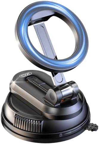 Car Phone Holder for Magsafe,Ultra Magnetic and Strong Suction 360° Adjustable Car Phone Mount,Portable Magnetic Cell Phone Holders for Your Car for iPhone16/15/14/13/12 Series – Enhanced Compatibility and Speed