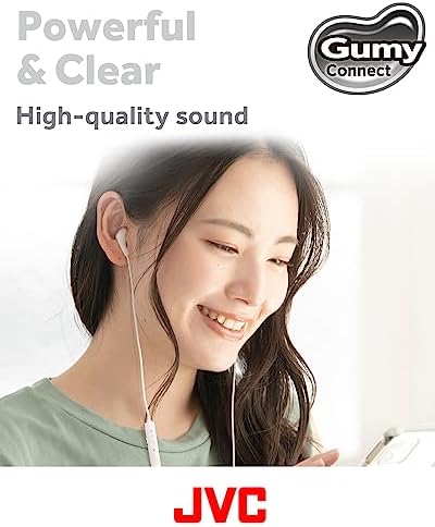 JVC Gumy Connect USB-C Wired Earbuds – Delay-Free Audio for Gaming & Videos, Built-in DAC for Enhanced Sound Quality, 9.2 mm Neodymium Drivers for Rich Bass, Comfortable Fit for Long Listening Sessions – HAFR9 UCB (Black) – Elevate Your Audio Experience with Superior Clarity and Compatibility