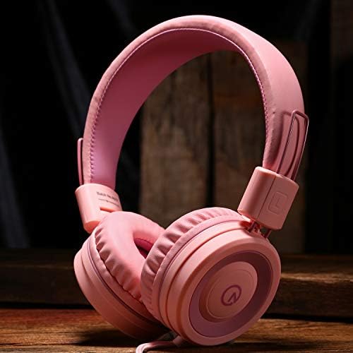 Noot Products K11 Kids Headphones – Ergonomic Foldable Wired On-Ear Audio Solution with 5 ft Tangle-Free Cord and 3.5 mm Jack for i Pads, Kindle, Fire Tablets, and Laptops – Ultimate Comfort and Stylish Design for School, Travel, and Gaming – Safe Listening Experience for Young Audiophiles