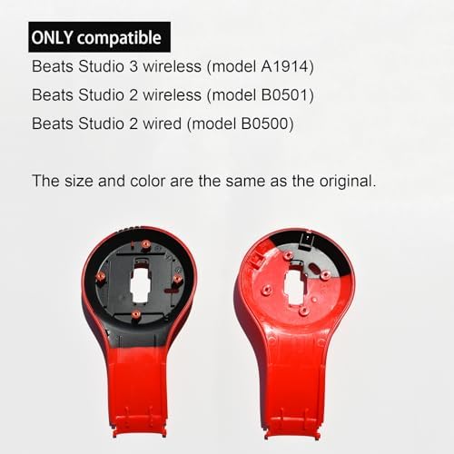 Upgrade Your Beats: OEM-Compatible Red Inner Panel Replacement Parts for Studio 3 & Studio 2 Wireless Headphones – Enhance Durability and Audio Performance with Easy Installation and Premium Materials