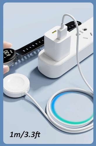 Premium 2-Pack 3.3 FT USB C Charging Cable for Google Pixel Watch – Innovative Magnetic Charger for Swift Power Delivery, Exceptional Compatibility, and Stylish Design – Ideal Smartwatch Charging Solution for Home, Office, and Travel Adventures