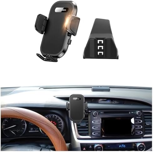 Premium Adjustable Car Phone Holder for 2014-2019 Toyota Highlander – Perfect Fit for 4-7 Inch Devices, Enhanced Safety & Convenience, Effortless Installation, Durable Design, Ideal for Hands-Free Navigation