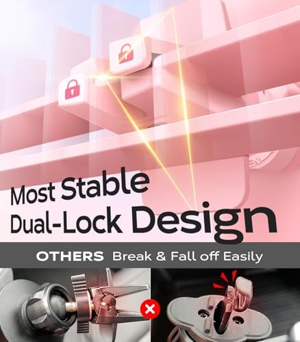 VICSEED 2025 Ultra Stable Air Vent Phone Mount – Secure Smartphone Holder for All i Phone Models (12 to 16 Pro Max) – Effortless Clamp Design with Enhanced Airflow & Durability for Ultimate Driving Convenience