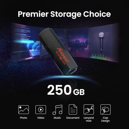 Experience Lightning-Fast Data Transfer with the MMOMENT MK700 250 GB USB 3.2 Gen2 Flash Drive – Exceptional Read Speeds up to 600 MB/s and Write Speeds of 500 MB/s for Effortless File Management – Ultimate Compatibility for Laptops, Desktops, and Gaming Consoles – Compact, Durable Design for On-the-Go Professionals and Students – Your Reliable Solution for Secure, High-Performance Storage