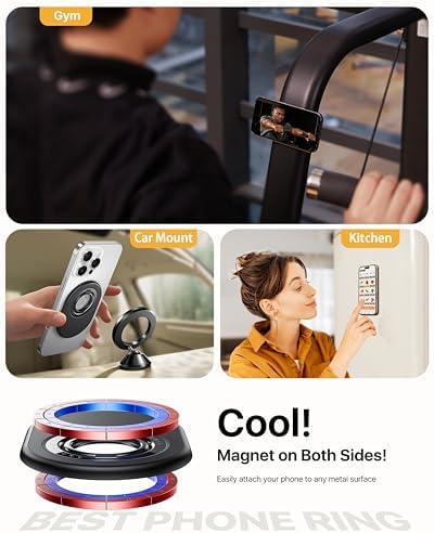 Transform Your Mobile Experience with the andobil 2025 Magnetic Phone Grip – Ultimate Mag Safe Compatibility for i Phone 16 Plus, 15, 14, 13 Pro Max, and Mini – Elegant Oval Design in Timeless White – Ultra-Lightweight, Ergonomically Designed for Comfort – Snap-On Installation for Secure and Effortless Use – Ideal for Photography, Streaming, and Texting – Revolutionize Your Smartphone Setup Today!