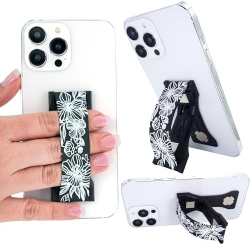 Upgrade Your Smartphone Handling with LOVEHANDLE PRO Premium Phone Grip – Vibrant Daisy Print – Multi-Functional Silicone Strap, Magnetic Mount & Kickstand for Effortless Device Management and Hands-Free Viewing Experience – Ideal for Stylish Mobile Use