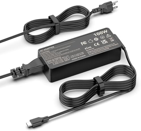 Universal 100 W USB-C Power Adapter for High-Speed Charging – Compatible with Lenovo, HP, Dell, Mac Book, and More – Multi-Device Charger with Dynamic Output and Superior Safety Features for Enhanced Performance and Reliability