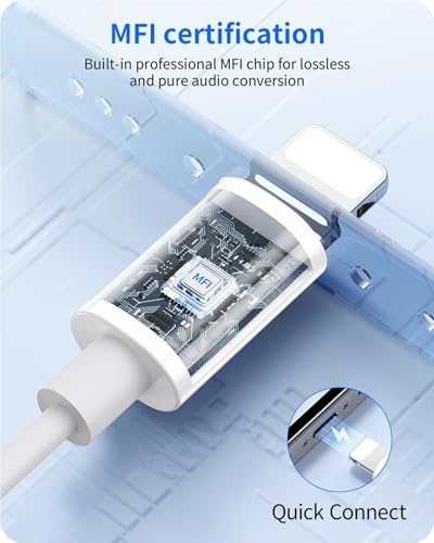 Premium Wired Earbuds for i Phone – Superior Hi-Fi Stereo Sound with Advanced Noise Cancellation & Integrated Microphone – Effortless Volume Control & Seamless Plug-and-Play Compatibility for i Phone 14/13/12/11/XR/XS/X/8/7/SE – Perfect for Audiophiles & Professionals on the Go