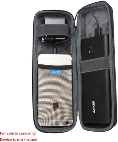 Anleo Hard Shell Travel Case for Anker Power Core 26800 & III Elite 25600 PD – Ultimate Protection with Organized Storage for Portable Chargers and Accessories in Sleek Black Design for On-the-Go Power Management
