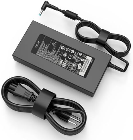 High-Performance 150 W AC Adapter Charger for HP ZBook & OMEN Laptops – Ultimate Compatibility & Fast Charging for G3-G7 Models, Studio & Pavilion Series, HSTNN-CA27, ADP-150 XB B, 917677-003 – Reliable Power Solution with US Power Cord Included