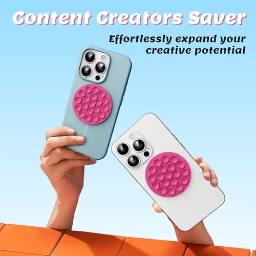 Transform Your Content Creation with the Ultimate Magnetic Phone Mount for Mag Safe Cases – Versatile Silicone Holder for i Phone & Android, Perfect for Selfies, Vlogging, and Shower Streaming – Trendy Light Blue Accessory for Tik Tok Creators and Influencers Seeking Effortless Hands-Free Use