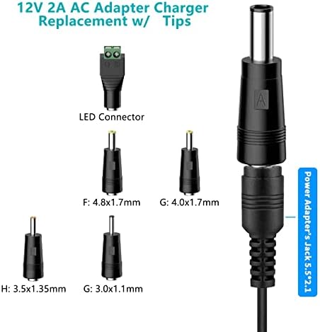 Universal 12 V AC Adapter Charger – High-Efficiency 2 A Power Supply for Beats Pill XL & Streamlight Waypoint – Ultimate Fast Charging Solution with Overheat Protection and Lightweight Portability for Enhanced Device Performance