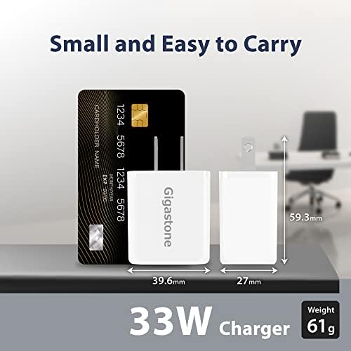 Gigastone 30 W USB C Charger 4-Pack: Ultra-Fast PPS Power Adapter for i Phone 16/15/14/Pro & Galaxy S24/S23/S22 – Compact Wall Charger for Rapid Charging at Home and On-the-Go – Enhanced Compatibility for i Pad and Air Pods – Essential Tech Accessory for Modern Lifestyles