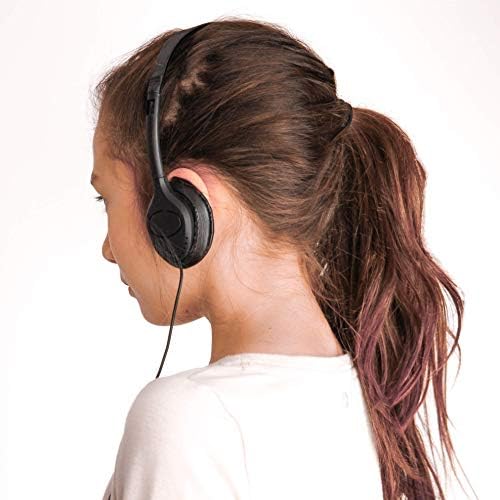 Enhance Classroom Learning with 10-Pack Over-Ear Headphones – Comfortable Leatherette Earpads, High-Quality 3.5 mm Stereo Sound, Ideal for Student Engagement and Focused Study Sessions – Fast Connectivity and Versatile Device Compatibility for Seamless Educational Experiences