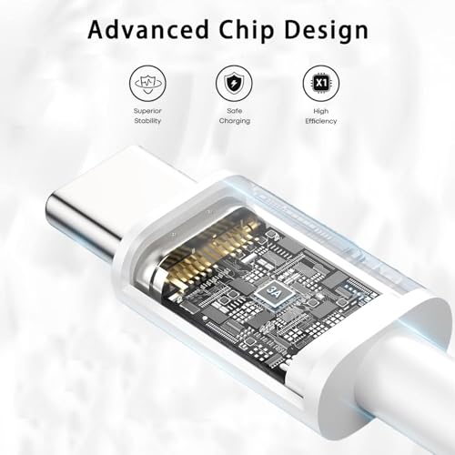 Dual Pack Braided USB C Charging Cables for Apple Magic Keyboard, Mouse, i Pad & Magic Trackpad – Superior Durability & Fast Charging Performance for Universal Compatibility