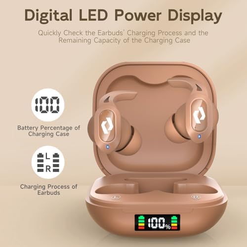 CYBERDOT Elite Wireless Earbuds: High-Performance Bluetooth Headphones with IPX7 Waterproof Technology, 64-Hour Playtime, and Immersive Stereo Sound for Gamers and Athletes – Built-in Mic & Convenient Wireless Charging Case for i Phone & Android Users