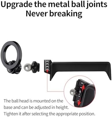 Maser Weller 10.25-Inch Car Phone Holder for Mazda CX-5 (2021-2025) – 360° Rotating Magnetic Cradle, Air Vent Safe Mount, Premium Stability, Hands-Free Navigation, Seamless Integration with Mag Safe Technology, Enhance Your Driving Experience and Stay Connected