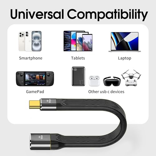 Ultra-Fast 8.5-Inch USB C Cable – Thunderbolt 4 Type-C C to C with 40 Gbps Data Transfer & 240 W PD Fast Charging – 8 K@60 Hz Video Output Compatible with i Phone 16 Pro Max, Mac Books & External SSDs – Perfect for Travel & Efficient Workspaces