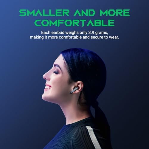 Unleash Superior Sound with Black Shark Wireless Earbuds – 35 ms Ultra-Low Latency Gaming Headphones, Bluetooth 5.2 for Seamless Connectivity, IPX5 Waterproof Design, 10 mm Drivers for Deep Bass, 4 Hyperclear Mics for Optimal Call Clarity, 20 Hours Playtime, Comfort Fit for Extended Use – Perfect for Gamers and Music Lovers Alike