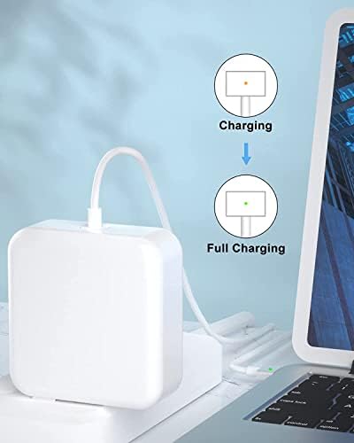 High-Performance 85 W Mac Book Pro Charger with T-Tip Magnetic Connector – Compatible Replacement Power Adapter for 13″ to 15″ Retina Models Post-2012 – Fast Charging, Enhanced Safety Features & Portable Design for Home or Travel