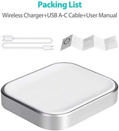 Premium Wireless Charging Station for Air Pods Pro & Compatible Models – Fast, Compact Power Hub with Overheat Protection – Sleek White Design for On-the-Go Convenience – Ideal for Travelers and Home Use – No Air Pods Included