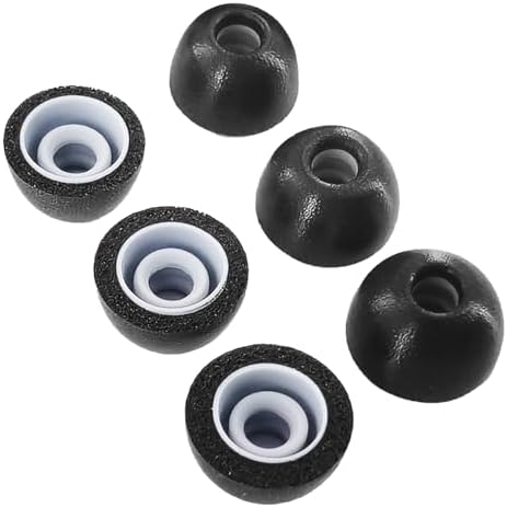 Experience Superior Comfort and Noise Isolation with Dual-Layer Memory Foam Ear Tips for Ear Fun Air Pro & JLab Epic Lab Edition – Optimal Fit for Enhanced Sound Quality and Audio Performance Replacement Accessories