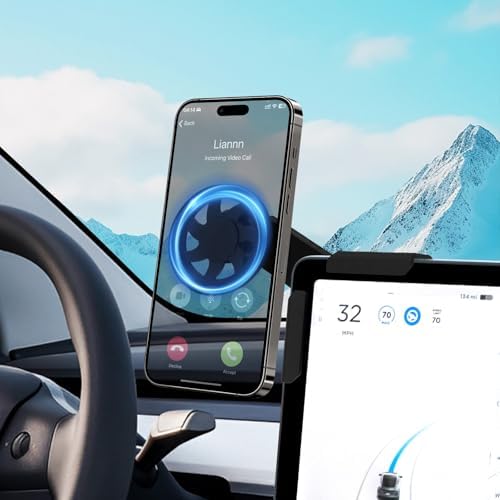 Tesla Phone Mount Holder for Tesla 3/Y/S/X Accessories Screen Holder Center Console Display Phone Accessories – Enhanced Compatibility and Speed
