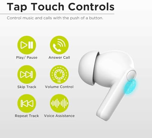 Experience Superior Sound with Pure Gear Pure Boom Wireless Earbuds – Touch Control In-Ear Headphones for i Phone, Android, and More – Ultimate Comfort and Seamless Connectivity for Music Lovers and Professionals