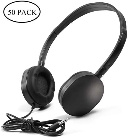 Bulk Dark Blue Headphone Earbud Set (KHP0-25 DBlue) – 25 Pack for Schools, Travel, and Everyday Use – Comfortable, Durable, and Versatile Audio Solution for Students and Professionals – Enhanced Device Compatibility for Immersive Sound Experience