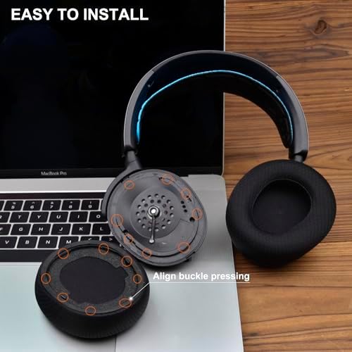 Revolutionize Your Listening Experience with Cooling Gel Earpads for Steelseries Arctis Nova Pro Wireless Headphones – Defean Premium Replacement Ear Cushions for Enhanced Comfort, Superior Sound Clarity, and Effortless Installation