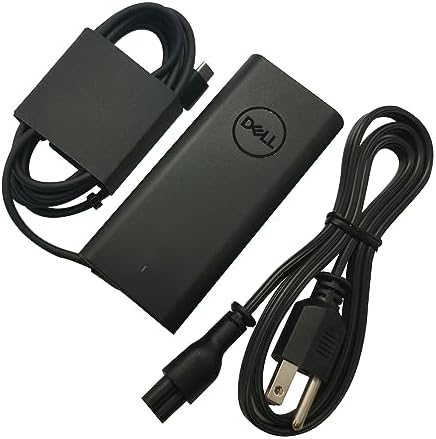 Dell 65 W USB-C Laptop Charger – Genuine AC Adapter with 3 FT Power Cord for Enhanced Performance and Compatibility with Inspiron Models – Optimized Charging for Efficient Power Delivery and Versatile Use