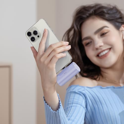 Ultra-Compact i WALK 4,500 m Ah Portable Charger for i Phone 16/15 & Samsung Galaxy S25/S24/S23 – Fast 20 W Power Bank with USB-C Connectivity for Seamless On-the-Go Charging – Lightweight Travel Essential for All Smartphones