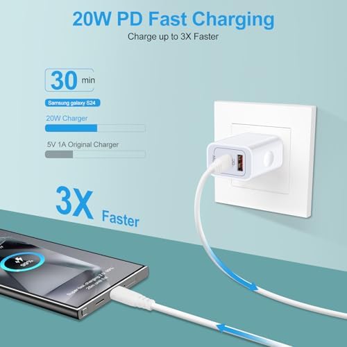 Fast Wireless Charging Pad for Samsung Galaxy S25 Ultra/S25 Plus, Google Pixel 9 a/9 Pro XL – 15 W Inductive Charger for Android Devices, Ultra Slim & Case-Friendly Charging Station, Effortless Power Delivery for Multiple Smartphones, Optimal Compatibility with Motorola Razr & i Phone Series – Compact Design with USB-C Cable Included