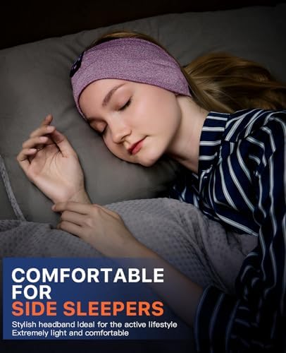 Ergonomic Bluetooth Sleep Headphones: Wireless Sports Headband with Hi-Fi Stereo Sound for Ultimate ASMR Relaxation – Lightweight, Cozy Audio Solution for Men and Women, Perfect for Meditation and Restful Sleep