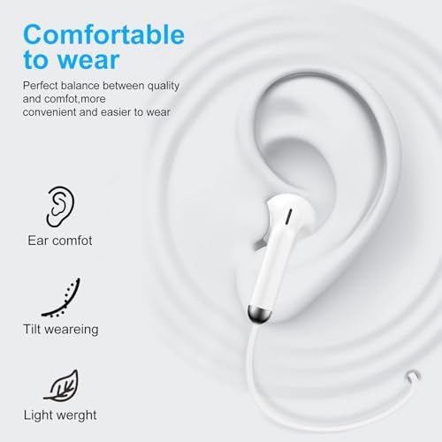 USB C Wired Earbuds for Galaxy S25/S24/S23, i Phone 16 & Pixel 9 a – Premium Hi-Fi In-Ear Headphones with Built-in Microphone for Seamless Connectivity, Lightweight Ergonomic Design for Ultimate Comfort, and Tangle-Free Durability for Everyday Use